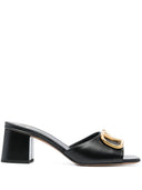 Valentino Garavani V Logo Signature Leather Mules