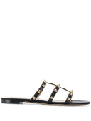 Valentino Garavani Rockstud in pelle sandali piatti