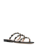 Valentino Garavani Rockstud in pelle sandali piatti