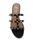 Valentino Garavani Rockstud in pelle sandali piatti