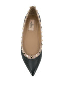 Valentino Garavani Rockstud Leather Ballet Flats