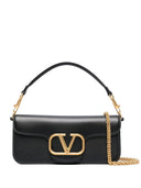 Valentino Garavani Locò Leather Shoulder Bag
