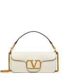 Valentino Garavani Locò Leather Shoulder Bag