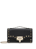 Valentino Garavani Rockstud Leather Wallet On Chain
