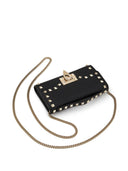 Valentino Garavani Rockstud Leather Wallet On Chain