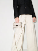 Valentino Garavani Rockstud Leather Wallet On Chain