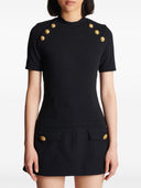 Balmain Raglan Stretch T Shirt