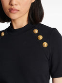 Balmain Raglan Stretch T Shirt