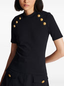 Balmain Raglan Stretch T Shirt