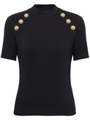 Balmain Raglan Stretch T Shirt