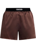 Tom Ford Logo Silk Shorts