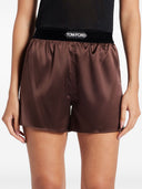 Tom Ford Logo Silk Shorts