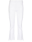 Jeans in denim in fila di crop insider madri