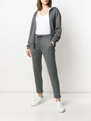 Bawełna bawełniana i jedwabna z kapturem Brunello Cucinelli