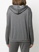 Bawełna bawełniana i jedwabna z kapturem Brunello Cucinelli