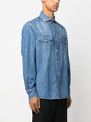 Brunello Cucinelli Denim Cotton Shirt