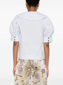 Ganni Organic Cotton V Necked Blouse
