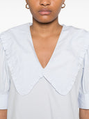 Ganni Organic Cotton V Necked Blouse