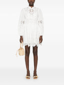 Zimmermann Acacia Broderie Linen Mini Abito