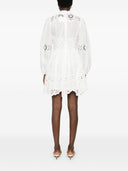 Zimmermann Acacia Broderie Linen Mini Abito