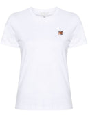 Maison Kitsune' Fox Head Patch Cotton T Shirt