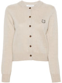 Maison Kitsune' Bold Fox Head Wool Cardigan