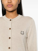 Maison Kitsune' Bold Fox Head Wool Cardigan