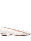 Roger Vivier Belle Vivier Leather Ballet Flats