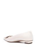 Roger Vivier Belle Vivier Leather Ballet Flats