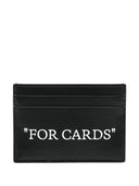 Off White Quote Leather Card Case