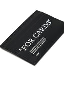 Off White Quote Leather Card Case