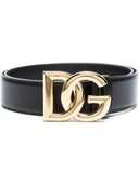 Dolce & Gabbana Dg Logo Leather Belt