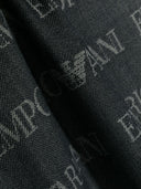 Emporio Armani Allover Logo Wool Blend Scarf
