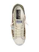 Sneakers in pelle d'oca a stella d'oro