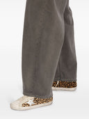 Sneakers in pelle d'oca a stella d'oro