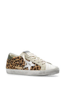 Sneakers in pelle d'oca a stella d'oro