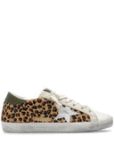 Sneakers in pelle d'oca a stella d'oro