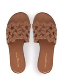 Gianvito Rossi Amalfi Leather Flat Sandals