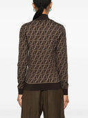 Fendi Ff Cotton High Neck Sweater