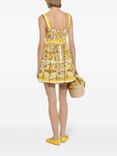 Dolce & Gabbana Maiolica Print Bustier Kleid