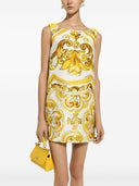 Dolce & Gabbana Maiolica Print Short Dress