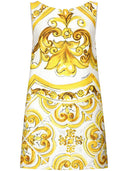 Dolce & Gabbana Maiolica Print Short Dress