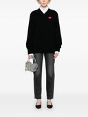 سترة من الصوف بياقة V من Comme Des Garcons