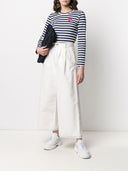 تي شيرت قطني مخطط بشعار Comme Des Garcons