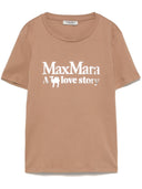 S Max Mara Logo Cotton T -skjorte