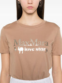 S Max Mara Logo Cotton T -skjorte
