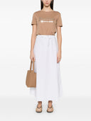 S Max Mara Logo Cotton T -skjorte