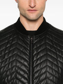 Emporio Armani Leather Bomber Jacket