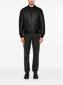 Emporio Armani Leather Bomber Jacket