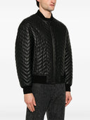 Emporio Armani Leather Bomber Jacket